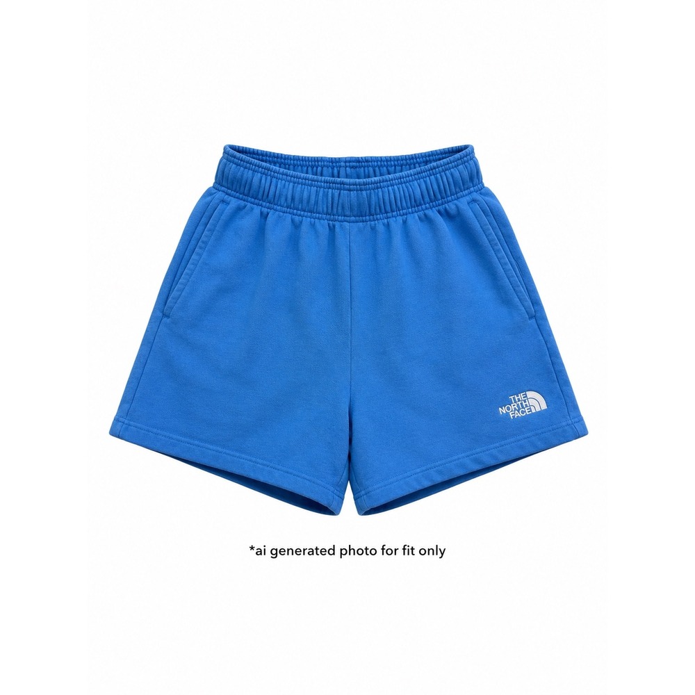 The North Face Fleece Athletic Sweat Shorts Womens Medium Blue